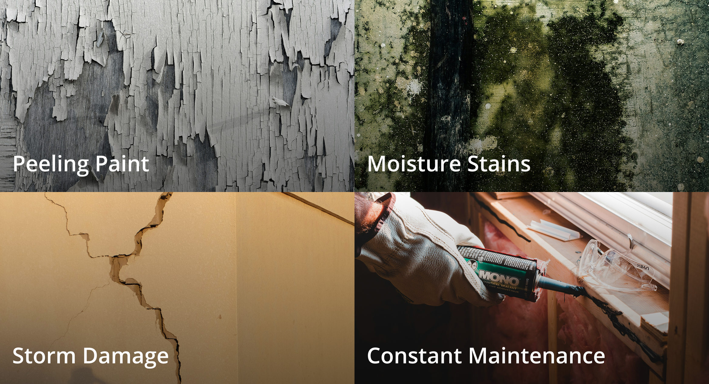 A split image showing a roof renovation process. On the left, a wooden frame with plywood sheets laid out, indicating the 'Before' stage. On the right, a finished roof covered with gray shingles, labeled 'After'.