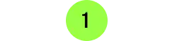 A vibrant green circle with the number '1' prominently displayed in the center, symbolizing the beginning or a ranking.